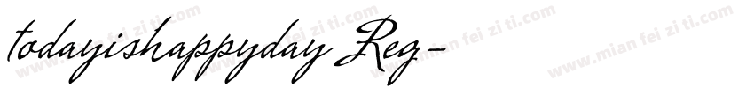 todayishappyday Reg字体转换